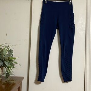 Navy High-Waisted Leggings